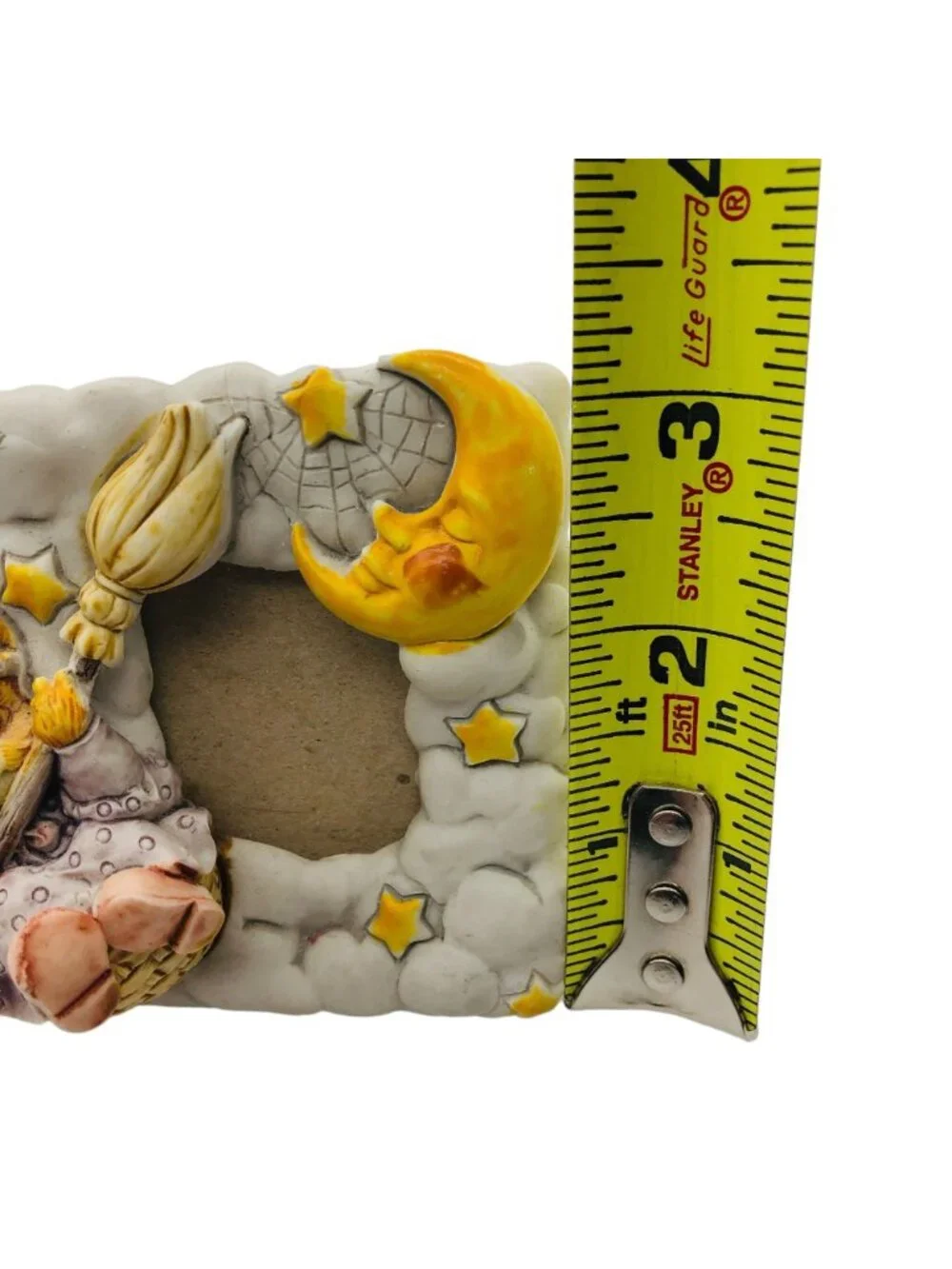 Vtg Sansco 3D Musical Photo Frame Kitty Anthropomorphic Moon Its A Small World